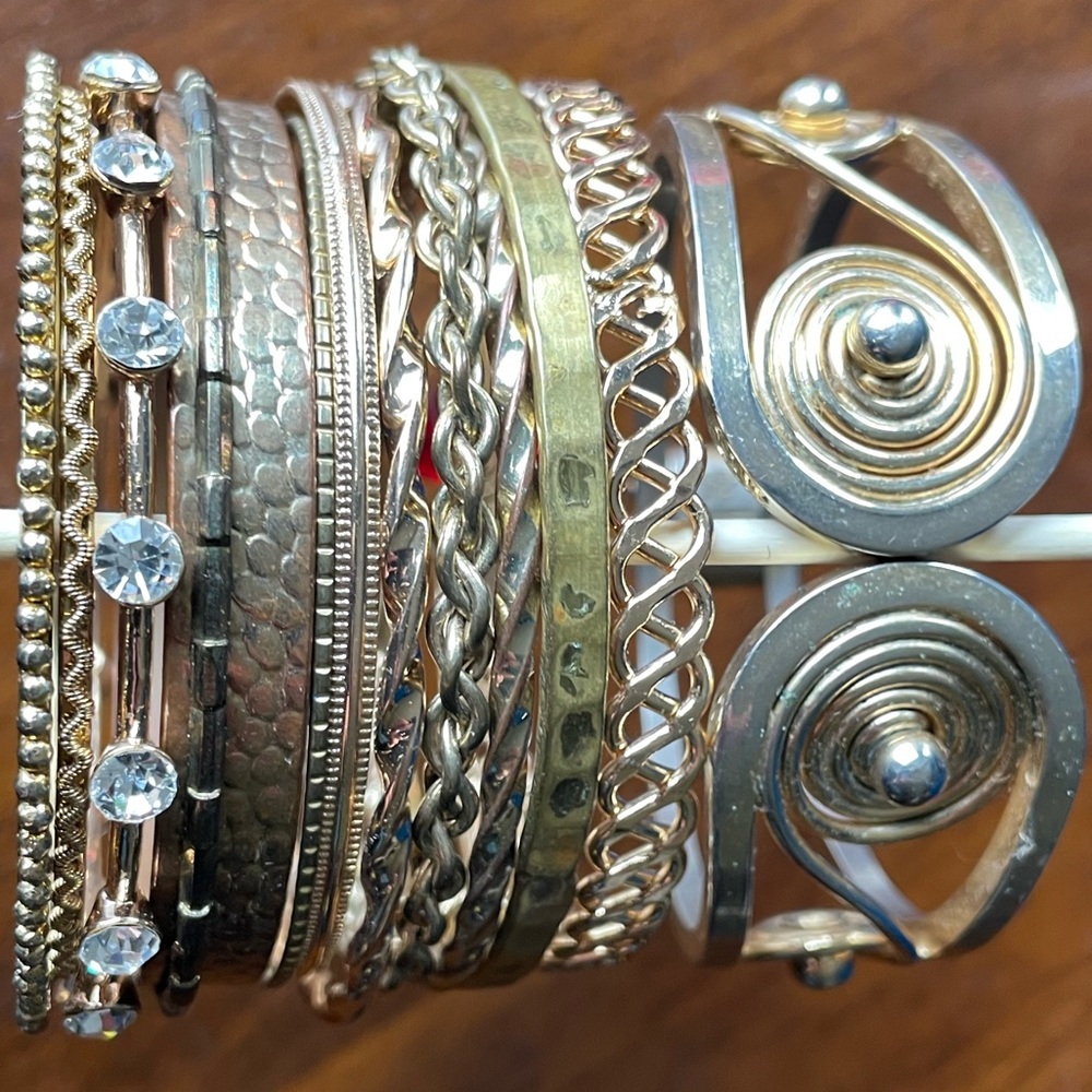 13 Gold and Silver Bangles